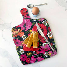 Load image into Gallery viewer, Large Melamine Summer Poppies Floral Double Sided Cheese Board