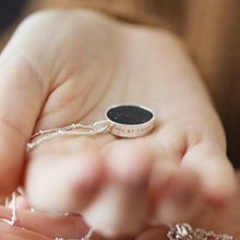 Load image into Gallery viewer, Silver Moon & Semi Precious stone Pendant Necklace