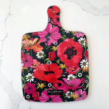 Load image into Gallery viewer, Large Melamine Summer Poppies Floral Double Sided Cheese Board