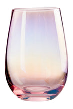 Load image into Gallery viewer, Set of 4 Pink Iridescent Hi Ball Tumbler Glasses