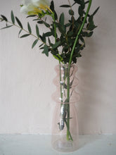 Load image into Gallery viewer, Pale Pink Curvy Glass Vase, 20cm