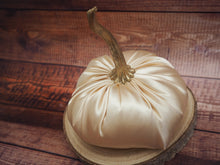 Load image into Gallery viewer, Champagne Satin Handmade Pumpkin - 13cm