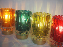 Load image into Gallery viewer, Deep Pink Battery Operated Glass Table Lamp