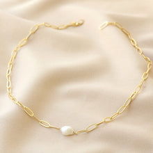 Load image into Gallery viewer, Gold Chain and Pearl Wrap Around Bracelet/Necklace