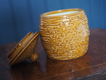 Load image into Gallery viewer, Caramel Colour Ceramic Bee Storage Jar
