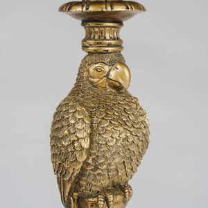 Gold Parrot Candle Holder - 30cm