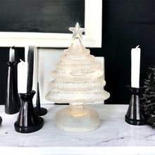 Load image into Gallery viewer, White Frosted Glass Light-up Tree
