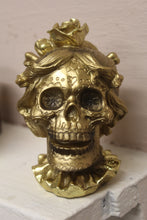Load image into Gallery viewer, Gold Lady Skull Head -13cm