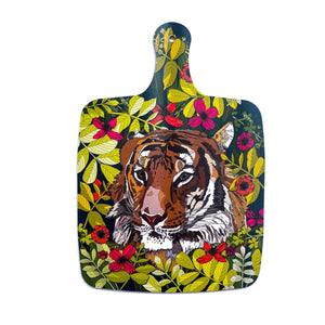 Double Sided Large Melamine Wild Cat Tiger Animal Print Cheese Board