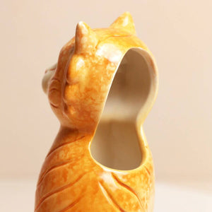 Ceramic Tiger Vase - 17cm
