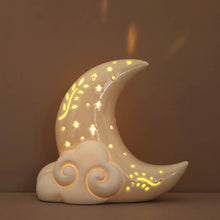 Load image into Gallery viewer, Ceramic LED Celestial Moon Light