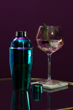 Load image into Gallery viewer, Set of 2 Pink Iridescent Gin Glasses