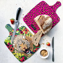 Load image into Gallery viewer, Double Sided Large Melamine Wild Cat Leopard Animal Print Cheese Board