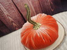 Load image into Gallery viewer, Harvest Velvet Handmade Pumpkin - 13cm