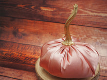 Load image into Gallery viewer, Pink Satin Handmade Pumpkin - 13cm