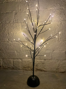 Black Tree with LED Lights - 60cm