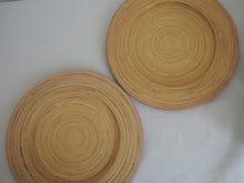 Load image into Gallery viewer, Sorbet Raspberry Colour Spun Bamboo - Set of Two Large Plates - 35cm