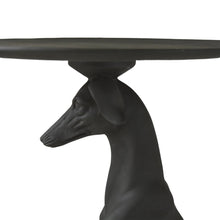 Load image into Gallery viewer, Matte Black Greyhound Side Table
