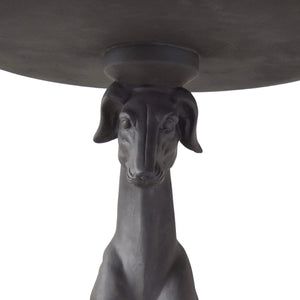 Matte Black Greyhound Side Table