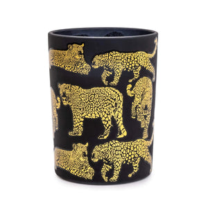 Leopard and Black Pomegranate Scented Candle