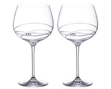Load image into Gallery viewer, Set of 2 Swarovski Detailed Gin Glasses