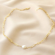 Load image into Gallery viewer, Gold Chain and Pearl Wrap Around Bracelet/Necklace