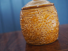 Load image into Gallery viewer, Caramel Colour Ceramic Bee Storage Jar