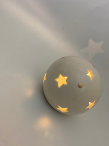 Starry White Ceramic LED Light-Up Ball