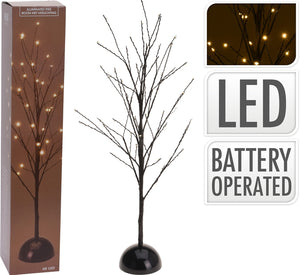 Black Tree with LED Lights - 60cm